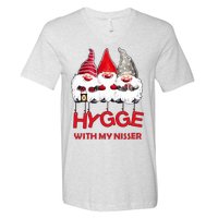 Hygge With My Nisser Christmas V-Neck T-Shirt