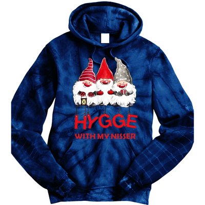 Hygge With My Nisser Christmas Tie Dye Hoodie