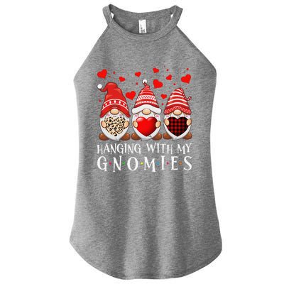 Hanging With My Gnomies Happy Valentines Day Cute Gnomes Funny Love Women’s Perfect Tri Rocker Tank