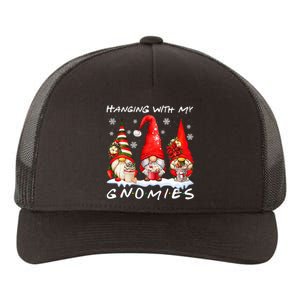 Hanging With My Gnomies Funny Gnome Friend Christmas Pajamas Yupoong Adult 5-Panel Trucker Hat