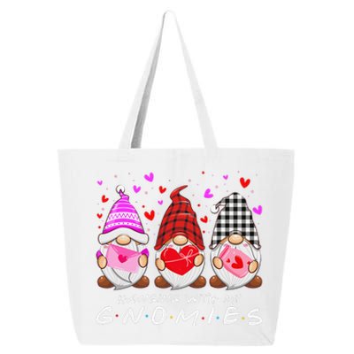 Hanging With My Gnomies Happy Valentines Day Cute Gnomes Love Cute 25L Jumbo Tote