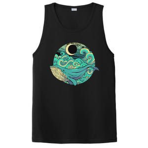 Humpback Whale Marine Life Ocean Nature Sea Blue Waves Moon PosiCharge Competitor Tank