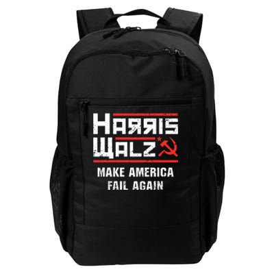 Harris Walz Make America Fail Again Anti Kamala Socialist Daily Commute Backpack