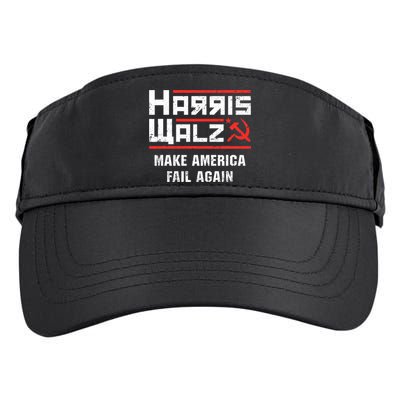 Harris Walz Make America Fail Again Anti Kamala Socialist Adult Drive Performance Visor