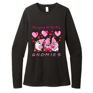 Hanging With My Gnomies Funny Gnome Friend Valentines Day Womens CVC Long Sleeve Shirt