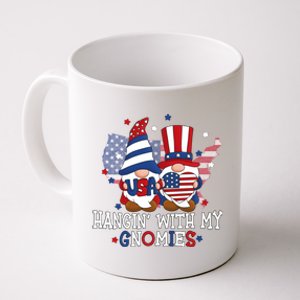 Hangin With My Gnomies American Gnomes Usa 4th Of July Gnome Gift Coffee Mug