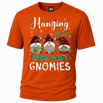 Hanging With My Radiology Nurse Gnomies Xmas Nurse Gnomes Gift Cooling Performance Crew T-Shirt