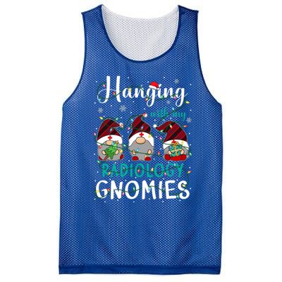 Hanging With My Radiology Nurse Gnomies Xmas Nurse Gnomes Gift Mesh Reversible Basketball Jersey Tank