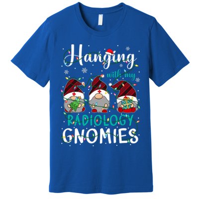 Hanging With My Radiology Nurse Gnomies Xmas Nurse Gnomes Gift Premium T-Shirt