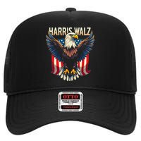 Harris Walz Majestic Eagle High Crown Mesh Back Trucker Hat