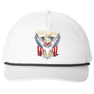 Harris Walz Majestic Eagle Snapback Five-Panel Rope Hat