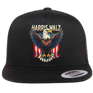 Harris Walz Majestic Eagle Flat Bill Trucker Hat