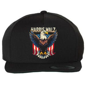 Harris Walz Majestic Eagle Wool Snapback Cap