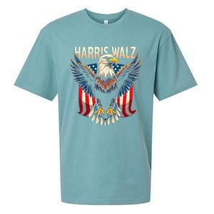 Harris Walz Majestic Eagle Sueded Cloud Jersey T-Shirt