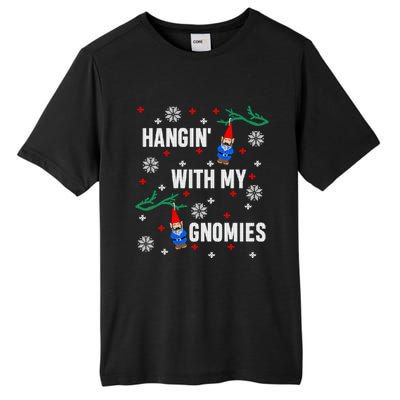 Hangin With My Gnomies Ugly Christmas Tall Fusion ChromaSoft Performance T-Shirt