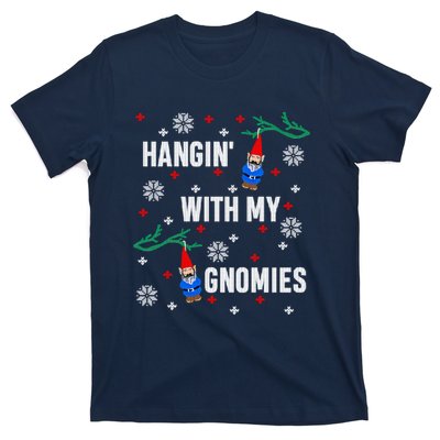 Hangin With My Gnomies Ugly Christmas T-Shirt