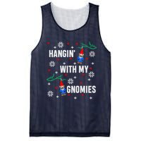 Hangin With My Gnomies Ugly Christmas Mesh Reversible Basketball Jersey Tank