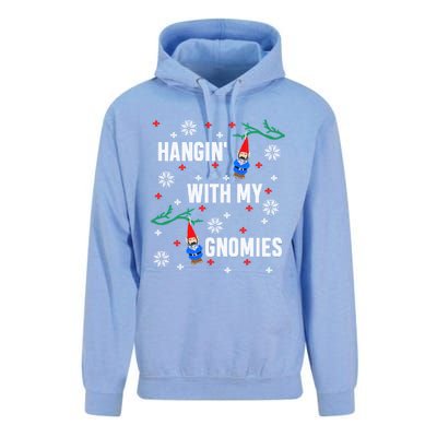 Hangin With My Gnomies Ugly Christmas Unisex Surf Hoodie