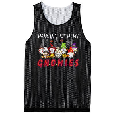 Hanging With My Gnomies Christmas Costume Halloween Gnomes Mesh Reversible Basketball Jersey Tank