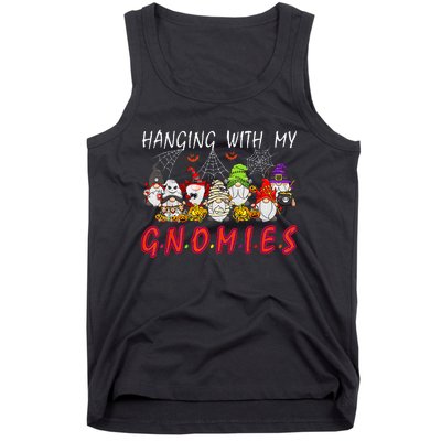 Hanging With My Gnomies Christmas Costume Halloween Gnomes Tank Top