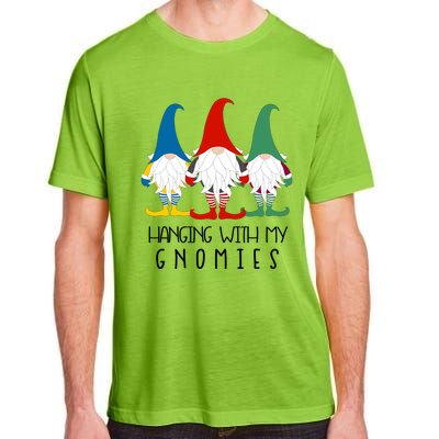 Hanging With My Gnomies Nordic Santa Gnome Funny Christmas Gift Adult ChromaSoft Performance T-Shirt