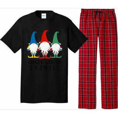 Hanging With My Gnomies Nordic Santa Gnome Funny Christmas Gift Pajama Set