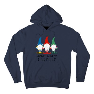 Hanging With My Gnomies Nordic Santa Gnome Funny Christmas Gift Hoodie