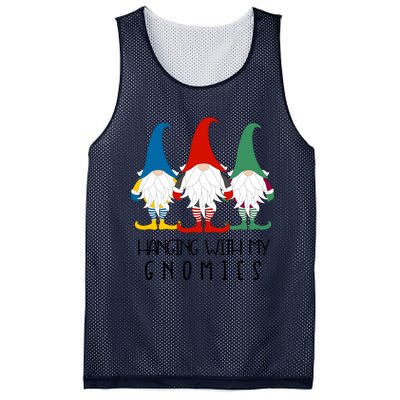 Hanging With My Gnomies Nordic Santa Gnome Funny Christmas Gift Mesh Reversible Basketball Jersey Tank