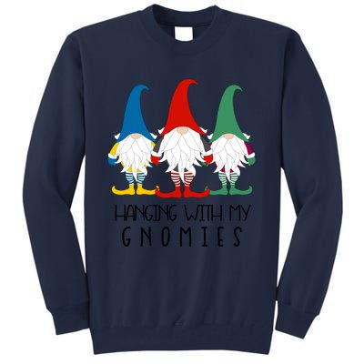 Hanging With My Gnomies Nordic Santa Gnome Funny Christmas Gift Tall Sweatshirt