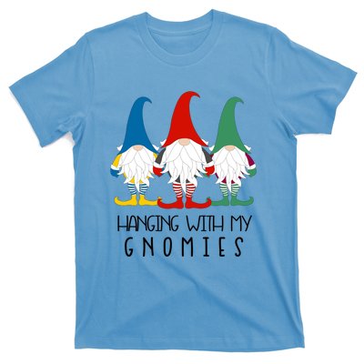 Hanging With My Gnomies Nordic Santa Gnome Funny Christmas Gift T-Shirt