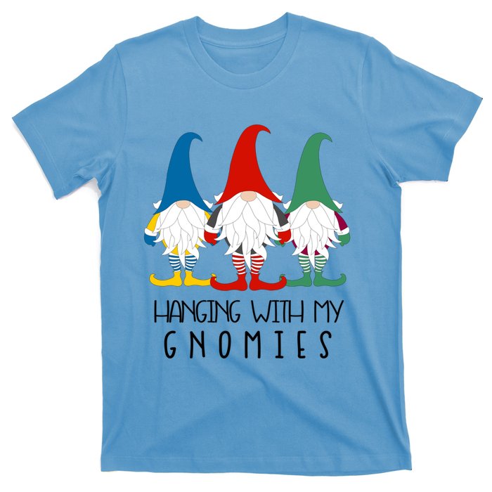 Hanging With My Gnomies Nordic Santa Gnome Funny Christmas Gift T-Shirt