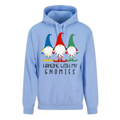 Hanging With My Gnomies Nordic Santa Gnome Funny Christmas Gift Unisex Surf Hoodie