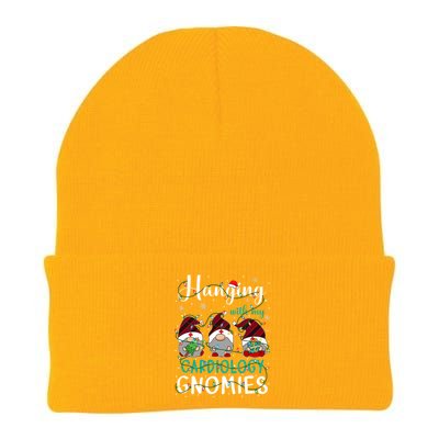 Hanging With My Cardiology Nurse Gnomies Xmas Nurse Gnomes Gift Knit Cap Winter Beanie