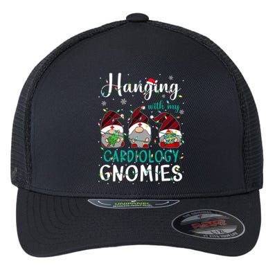 Hanging With My Cardiology Nurse Gnomies Xmas Nurse Gnomes Gift Flexfit Unipanel Trucker Cap