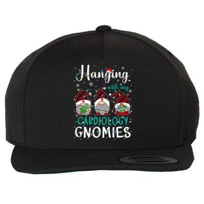 Hanging With My Cardiology Nurse Gnomies Xmas Nurse Gnomes Gift Wool Snapback Cap