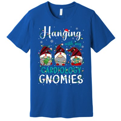 Hanging With My Cardiology Nurse Gnomies Xmas Nurse Gnomes Gift Premium T-Shirt