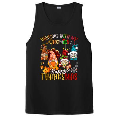 Hanging With My Gnomies Happy Thanksmas Thanksgiving Xmas PosiCharge Competitor Tank