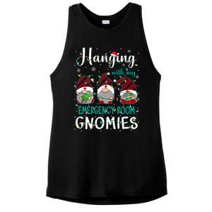 Hanging With My Emergency Room Nurse Gnomies Nurse Gnomes Gift Ladies PosiCharge Tri-Blend Wicking Tank