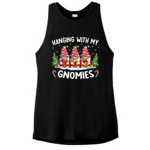 Hanging With My Gnomies Matching Family Christmas Pjs Gnome Ladies PosiCharge Tri-Blend Wicking Tank