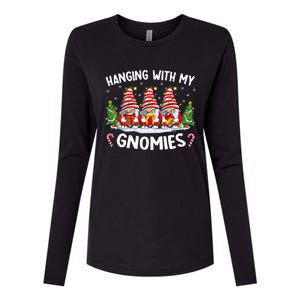 Hanging With My Gnomies Matching Family Christmas Pjs Gnome Womens Cotton Relaxed Long Sleeve T-Shirt