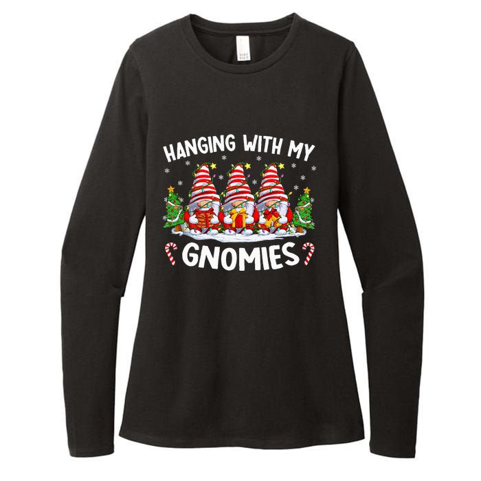 Hanging With My Gnomies Matching Family Christmas Pjs Gnome Womens CVC Long Sleeve Shirt