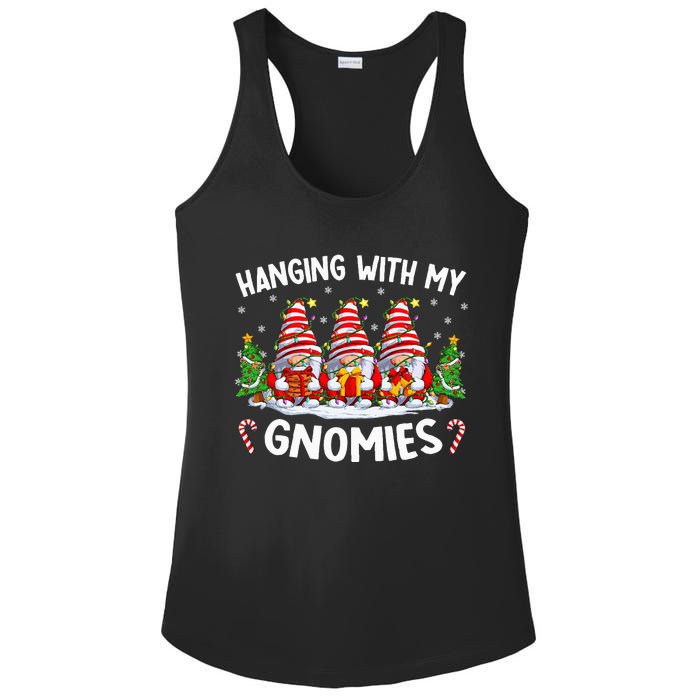 Hanging With My Gnomies Matching Family Christmas Pjs Gnome Ladies PosiCharge Competitor Racerback Tank