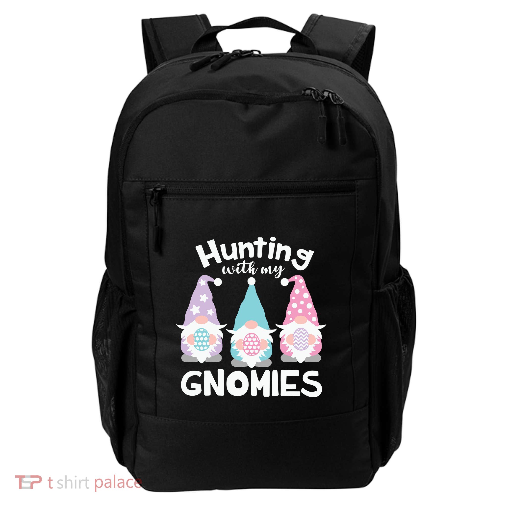 Hunting With My Gnomies Funny Easter Daily Commute Backpack