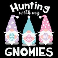 Hunting With My Gnomies Funny Easter Bag