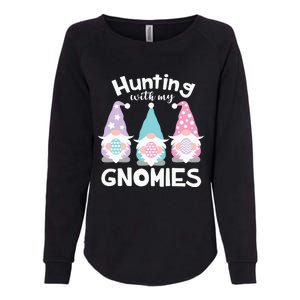 Hunting With My Gnomies Funny Easter Womens California Wash Sweatshirt