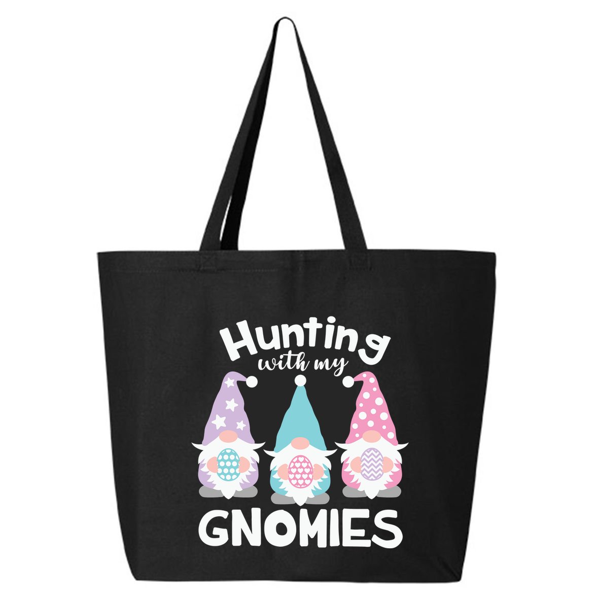 Hunting With My Gnomies Funny Easter 25L Jumbo Tote