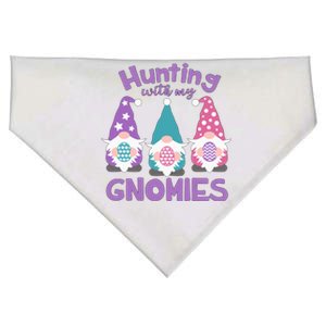 Hunting With My Gnomies Funny Easter USA-Made Doggie Bandana