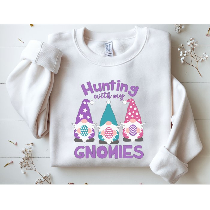 Hunting With My Gnomies Funny Easter Sweatshirt