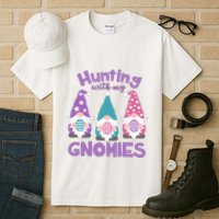 Hunting With My Gnomies Funny Easter Tall T-Shirt