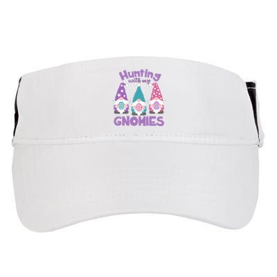 Hunting With My Gnomies Funny Easter Adult Drive Performance Visor
